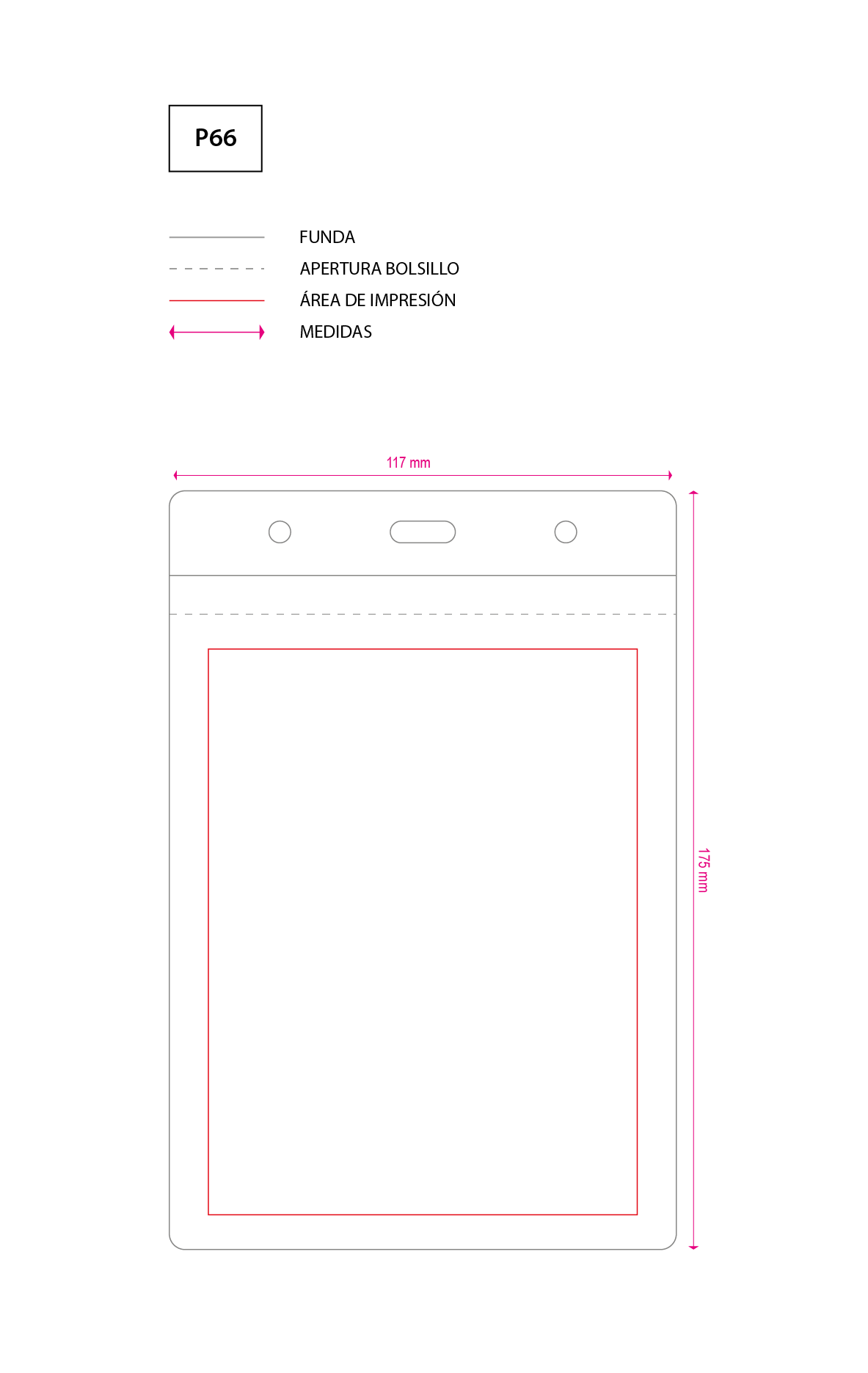 Funda Plantilla Identificación 107x114 mm