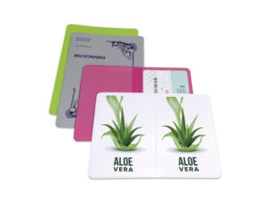 FUNDA PLASTICO TARJETERO DOBLE - P73