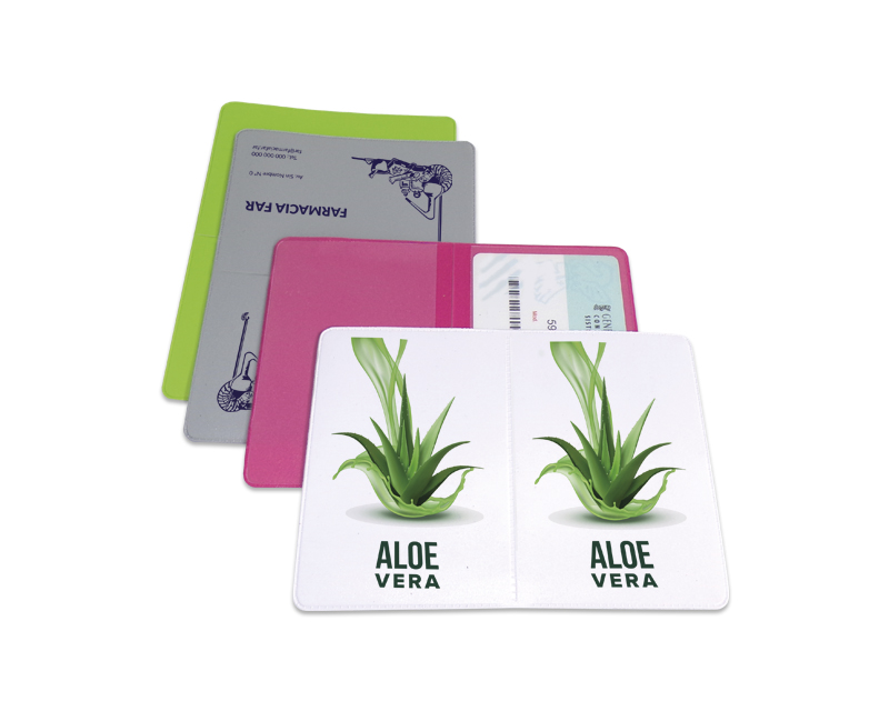 FUNDA PLASTICO TARJETERO DOBLE - P73