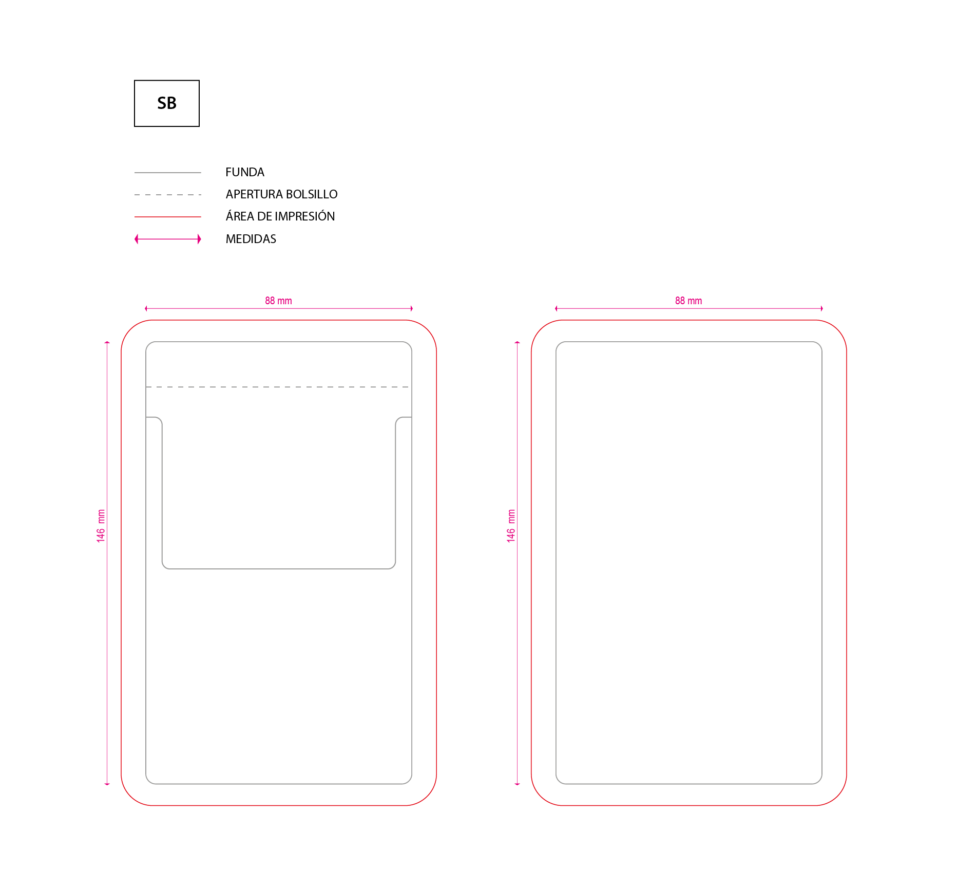 plantilla salvabolsillo personalizable de pvc