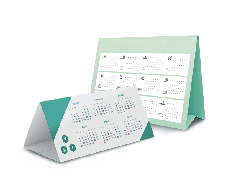 CALENDRIER DE BUREAU TRIANGULAIRE