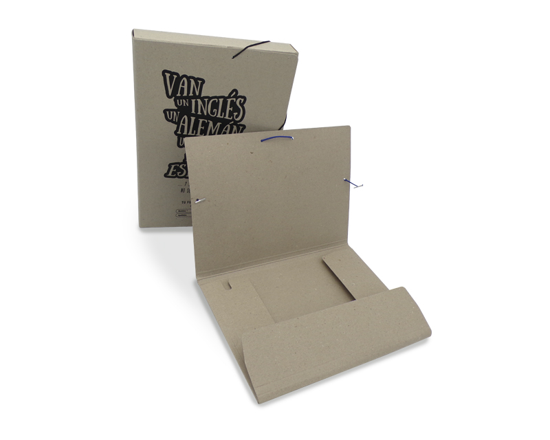 carpeta cartón reciclado a4