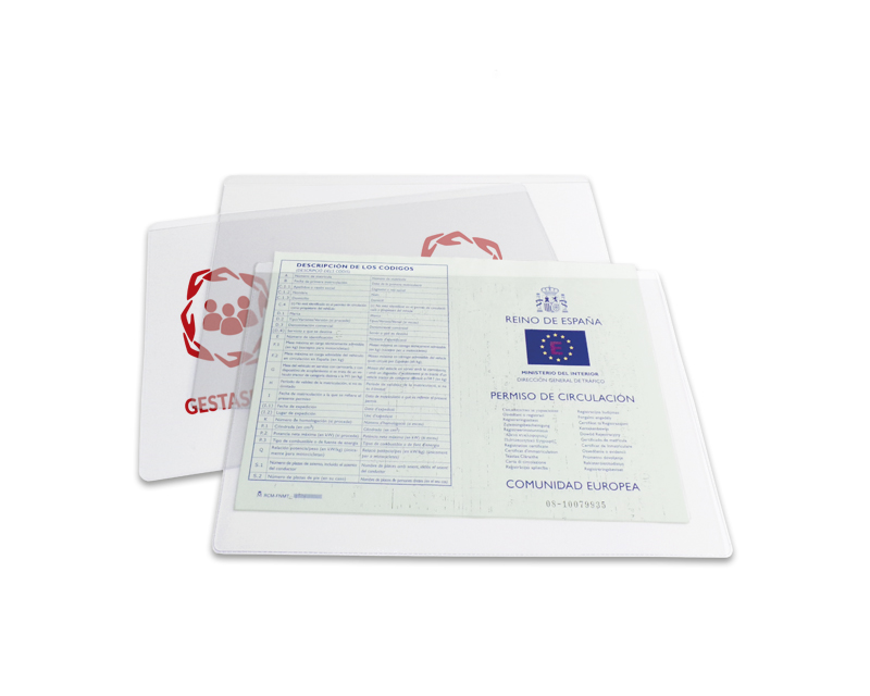 FUNDA PERMISO DE CIRCULACIÓN TRANSPARENTE (A5) - G05