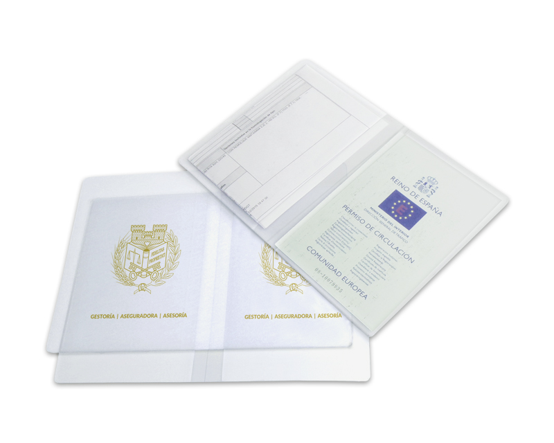 FUNDA PERMISO DE CIRCULACIÓN DOBLE TRANSPARENTE (A5) - G07
