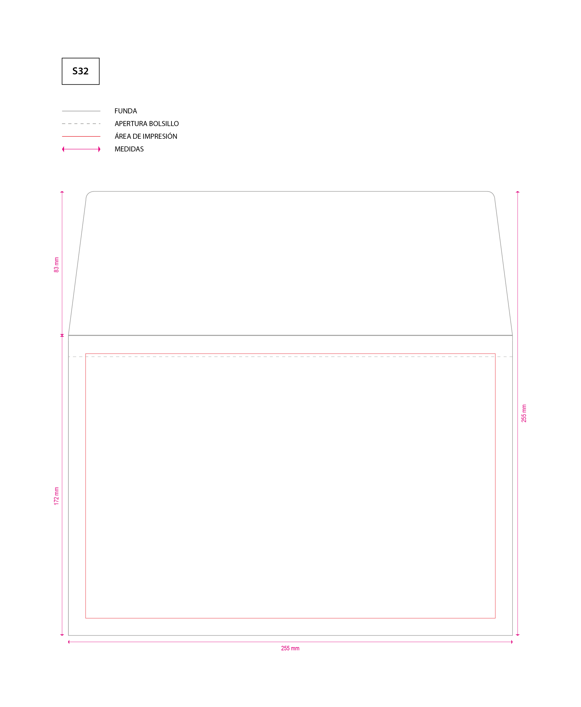 PLANTILLA - FUNDA DOCUMENTACIÓN AUTOMÓVIL CON SOLAPA + VELCRO - S32