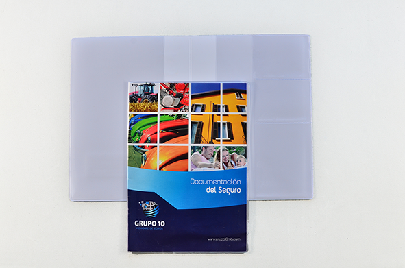 Poche TRANSPARENT A4 POUR DOCUMENT AVEC PORTE CARTE – Image 3