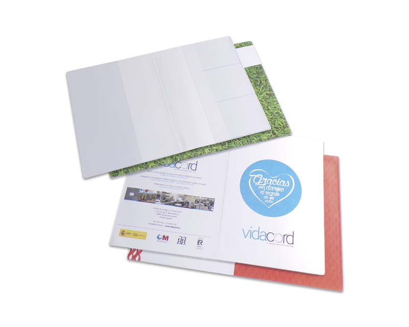 Poche TRANSPARENT A4 POUR DOCUMENT AVEC PORTE CARTE – Image 4