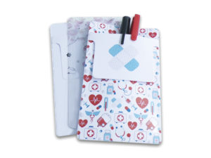 POCHETTE ÉTUI CRAYON/PROTEGE POCHE MÉDECIN ET INFERMIER(E) PVC