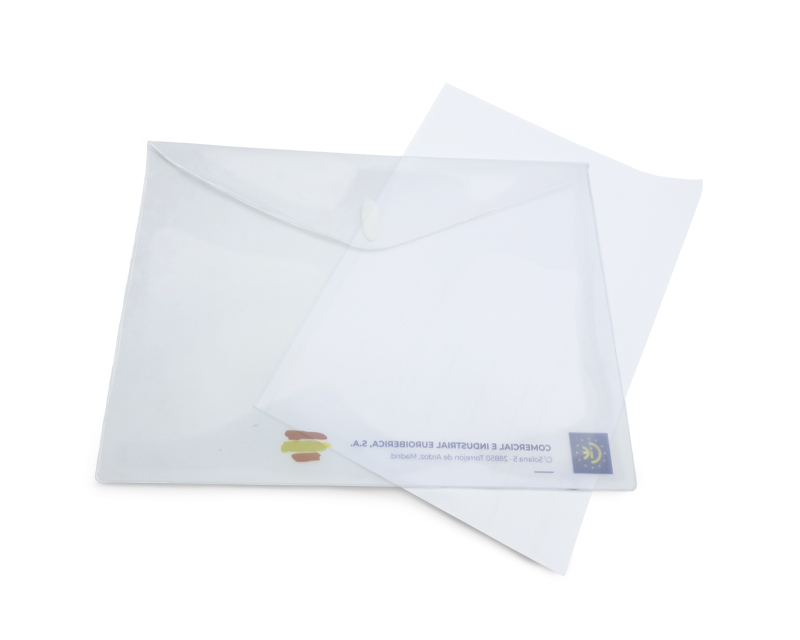 ENVELOPPE A4 EN PVC TRANSLUCIDE