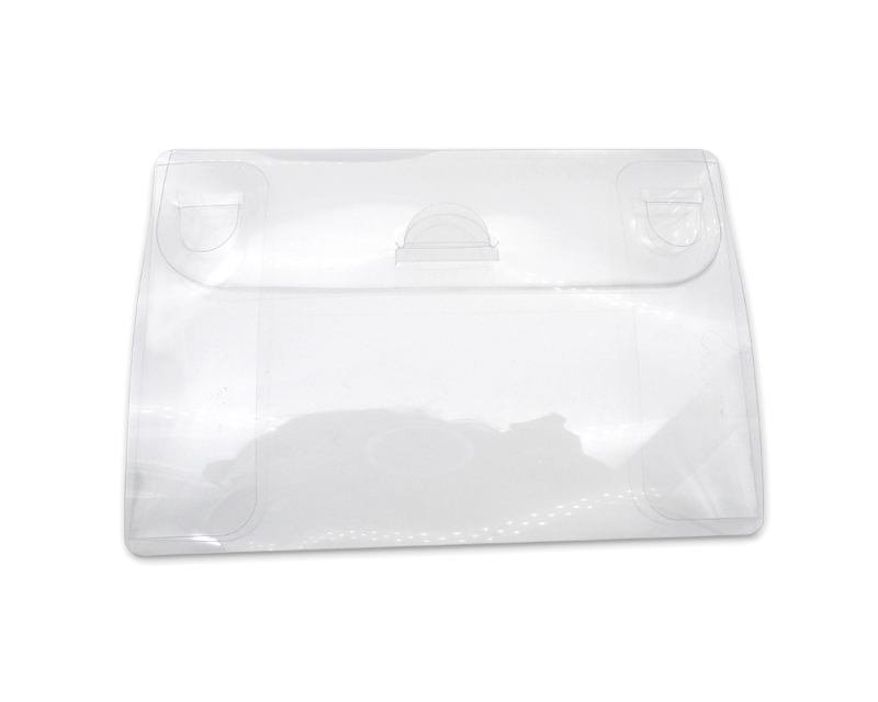 FUNDA PORTA-MASCARILLA PLÁSTICO TRANSPARENTE - PLEGADA - F22