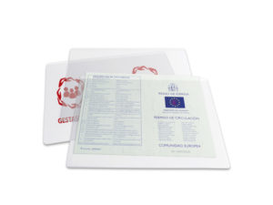 FUNDA PERMISO DE CIRCULACIÓN TRANSPARENTE (A5) - G05