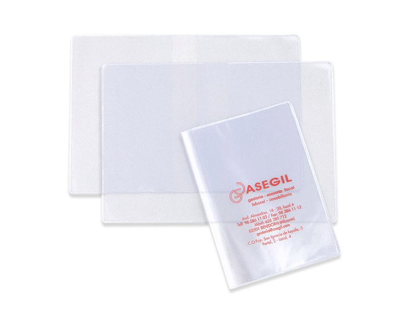 FUNDA PERMISO DE CIRCULACIÓN DOBLE TRANSPARENTE (A5) - G07 CON IMPRESIÓN