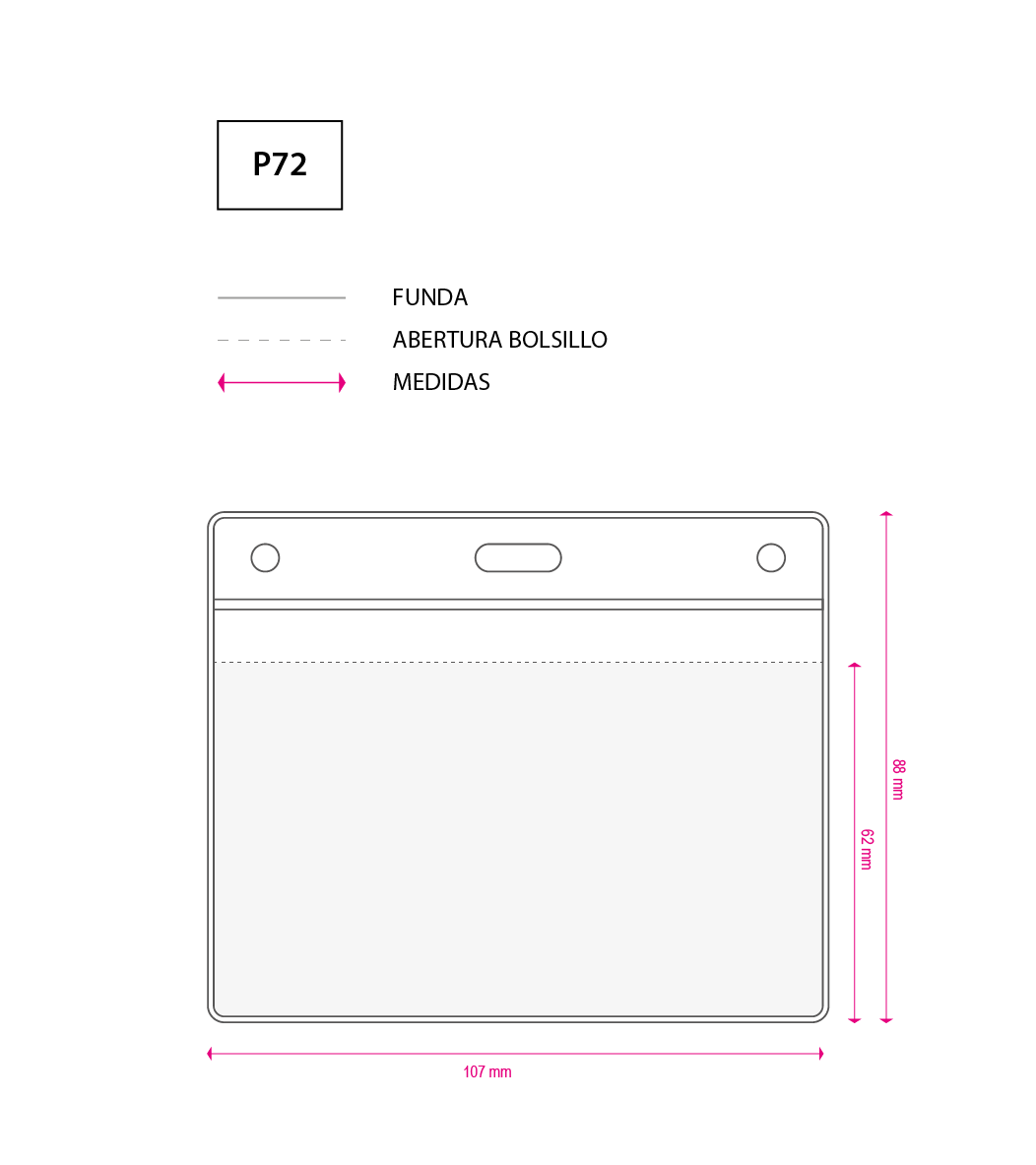 Funda Identificación 107x88mm - Imagen 2