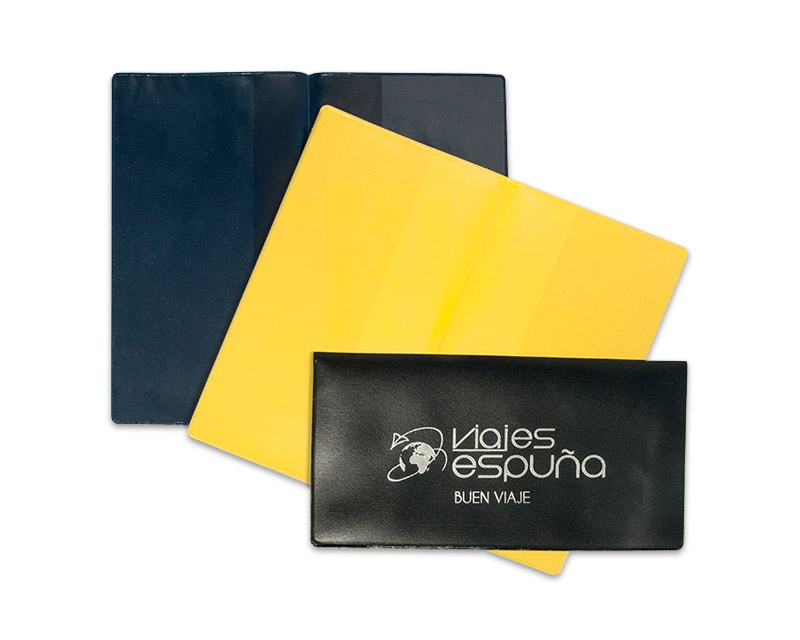 Funda porta billetes doble - PVC de colores - V1